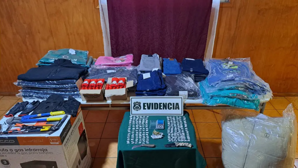 La ropa recuperada fue avaluada en más de un millón 500 mil pesos., Cedida
