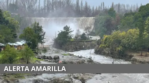 Sistema Frontal: Declaran Alerta Amarilla por amenaza de desborde en el Río Laja 