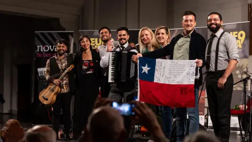 La Orquesta Nacional de Acordeones de Chile regresó tras una inédita y exitosa gira internacional