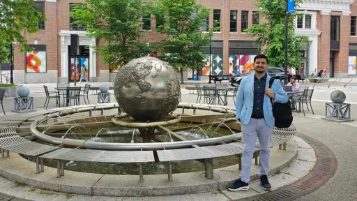 Angelino viajó a Boston para impulsar su proyecto de innovación y desarrollo tecnológico Green Pod