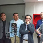 Alcalde Esteban Krause dando cuenta del resultado de la reunión con los dirigentes de Iberia, La Tribuna