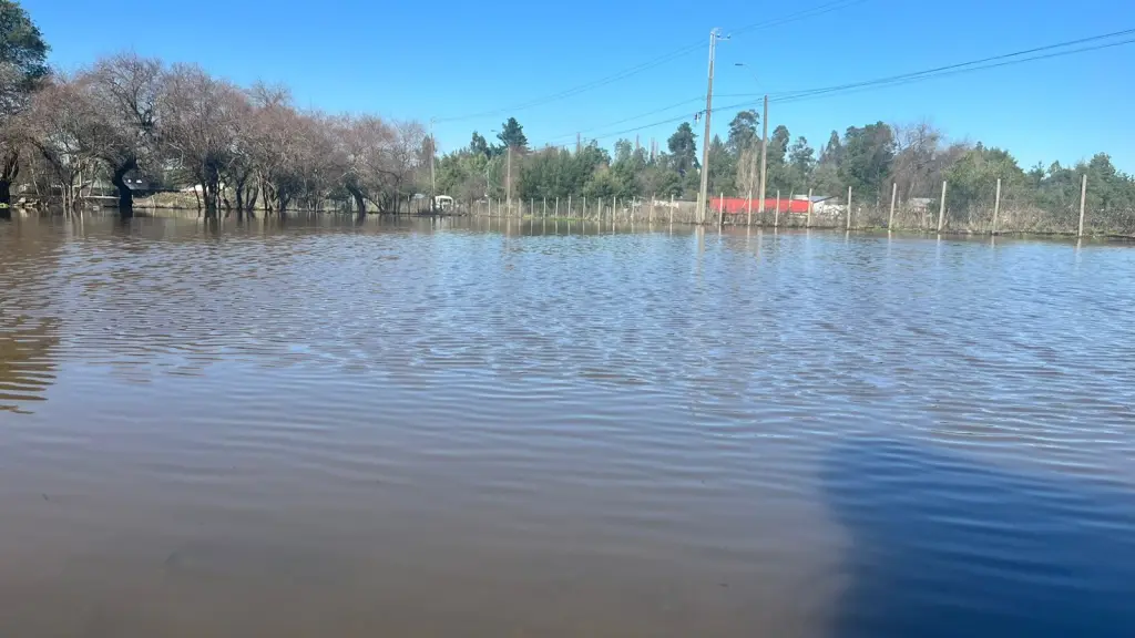 Entrada a casa en sector Rarinco inundada 2 | Cedida 