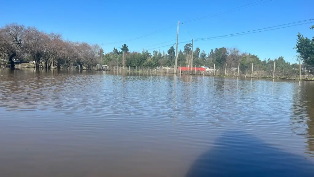 Entrada a casa en sector Rarinco inundada 3 | Cedida 