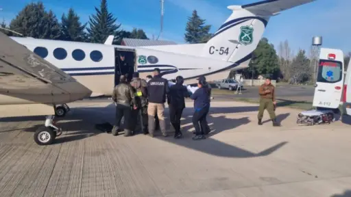 Aspirante a Carabinero es trasladado en avión ambulancia hasta Santiago: permanece en estado grave