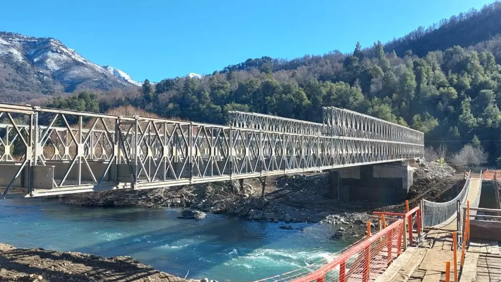 Obras del Puente Chichintahue en Alto Biobío presentan un 60% de avance