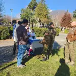 La campaña se realizó en la plaza de armas de Antuco., Cedida