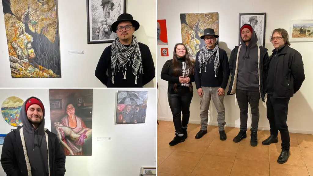 Estudiantes de arte de Los Ángeles expusieron sus creaciones en la “Galería de los Ocho” en Concepción, Cedida