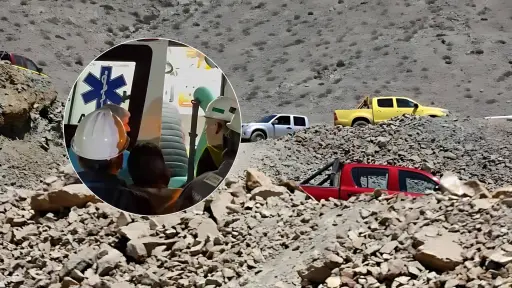 Rescatan con éxito a trabajador atrapado en mina de Arica tras 44 horas bajo tierra