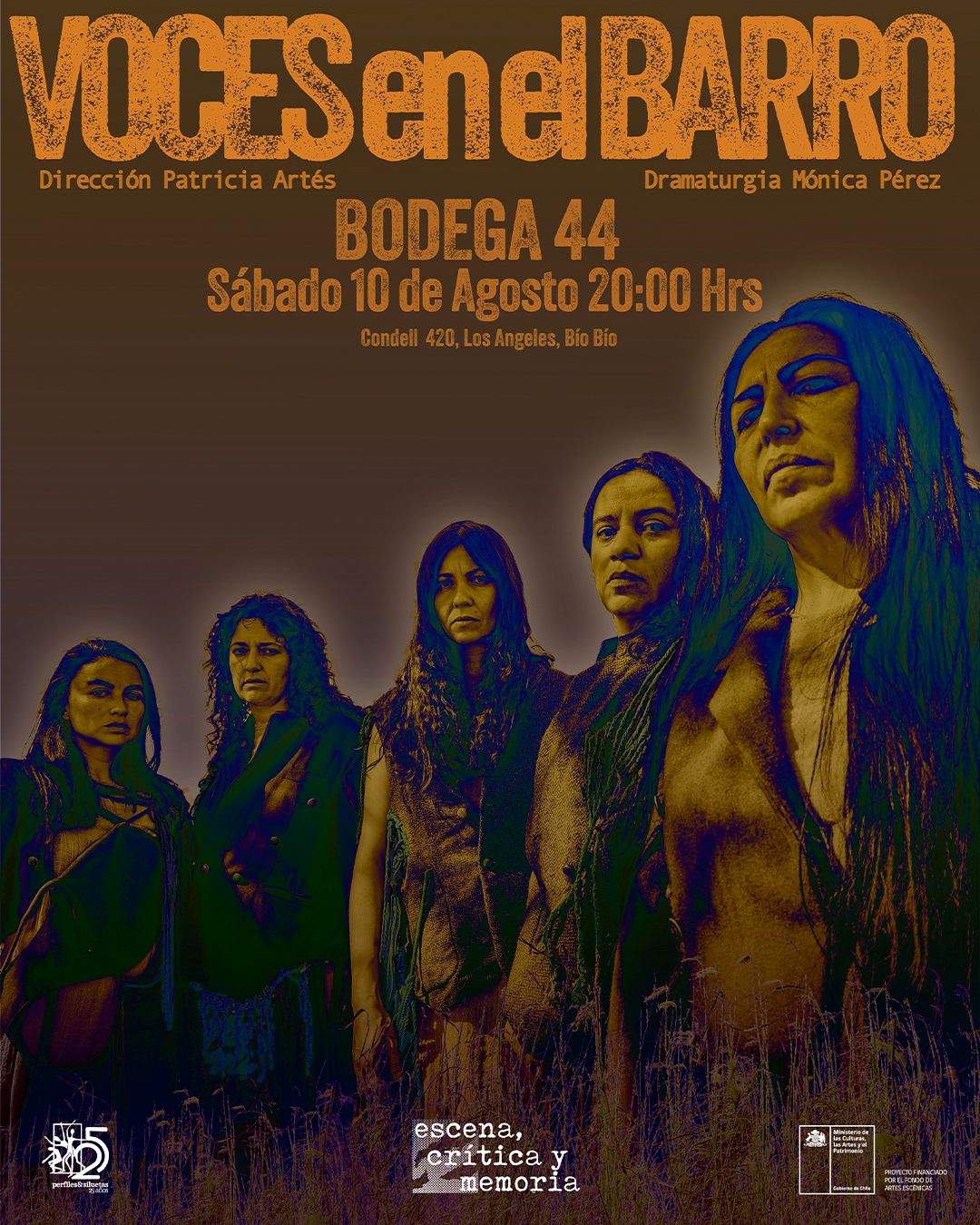 Voces en el Barro: Obra teatral ganadora de Fondart 2023 llegará a Los Ángeles este 10 de agosto / Cedida