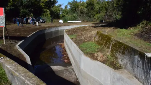 Inauguran obras de revestimiento de canal Duqueco Cuel en Los Ángeles