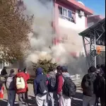 Reportan incendio en Liceo Industrial de Los Ángeles