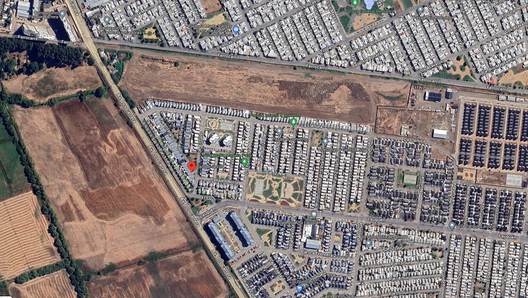 Parque Sevilla / Captura Google Maps