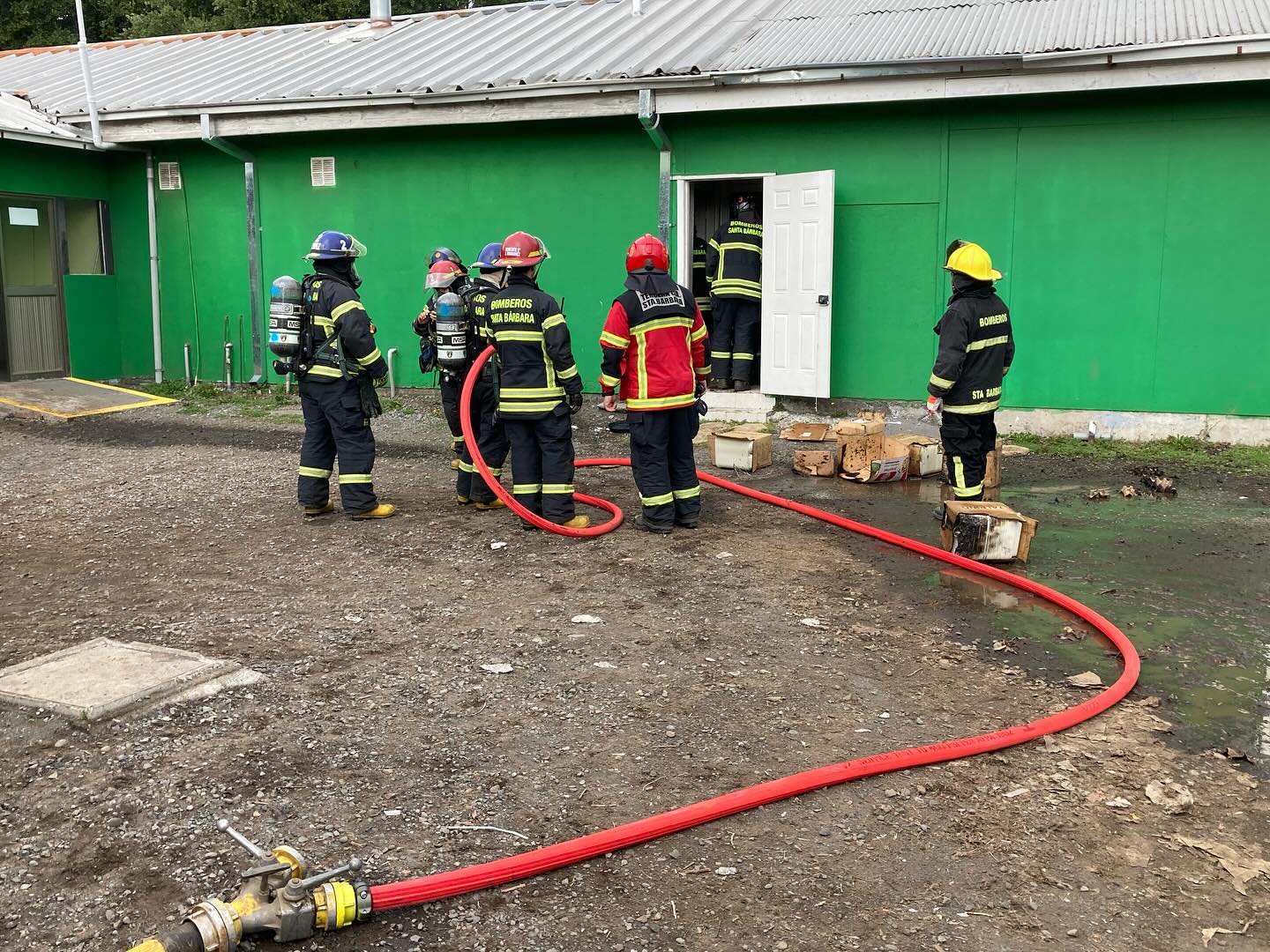 Incendio escuela / Municipalidad de Santa Bárbara