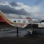 Foto de contexto accidente aéreo en región de Aysén.