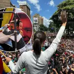 La líder opositora María Corina Machado reapareció en Caracas, mientras que Madrid fue el epicentro de las protestas en el exterior., IG: María Corina Machado