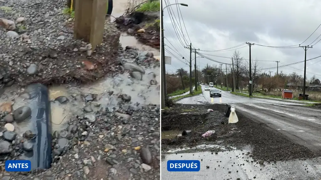 Lluvias vuelven a colapsar puente en calle Don Víctor: Habría solución definitiva a fin de año, La Tribuna