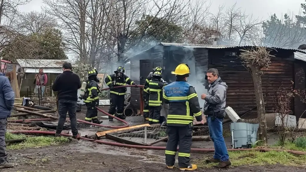 Incendio de vivienda en Tucapel, Redes sociales