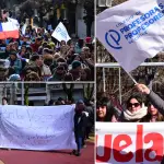 Episodios de violencia escolar gatillan masiva marcha del gremio docente en Los Ángeles , La Tribuna