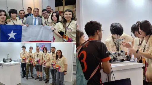 Alumnos de Liceo El Huertón sacan primer lugar internacional con prototipo de robótica