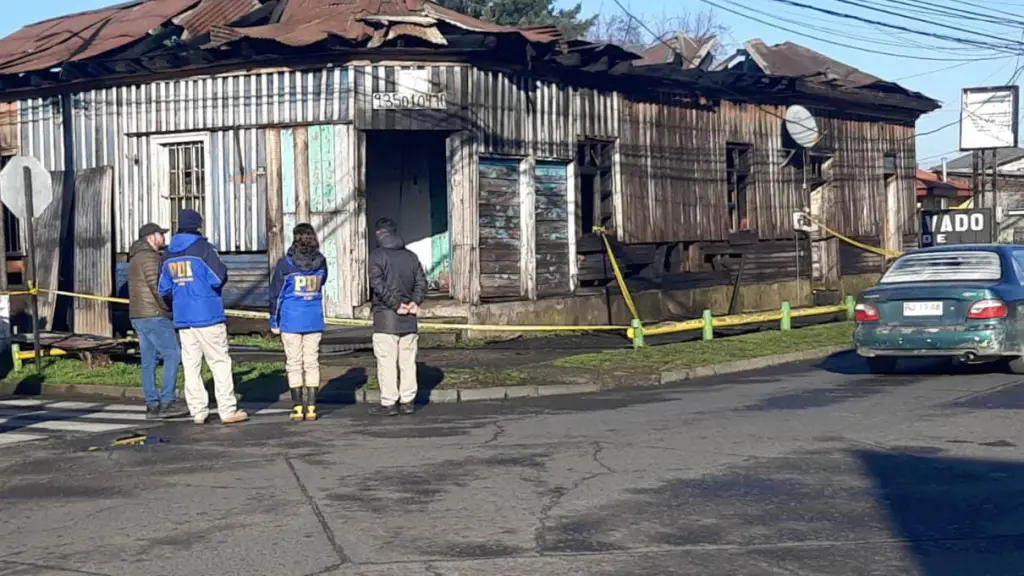 Incendio en Nueva Imperial , PDI