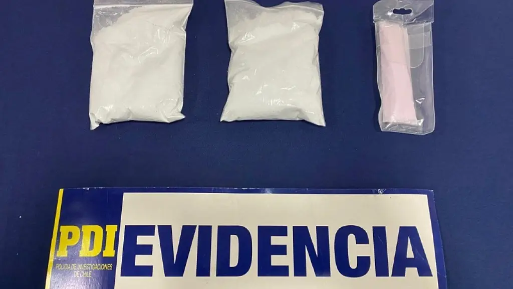 Droga decomisada en Yungay , PDI