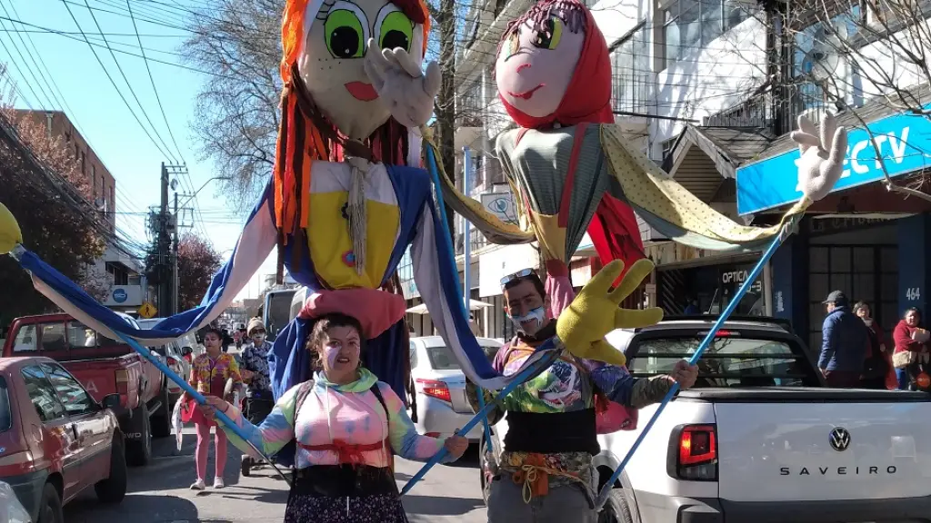 La Murga del sur en su presentación en Los Ángeles