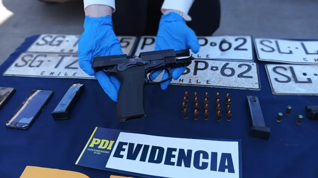 Arma incautada por la PDI / PDI