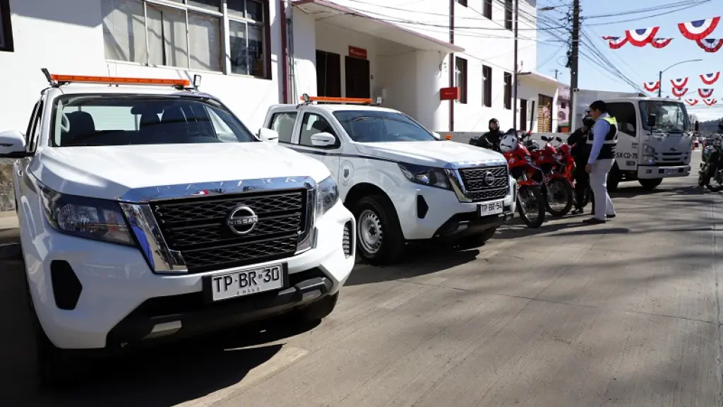 Presentación de vehículos de seguridad en Mulchén, Cedidas