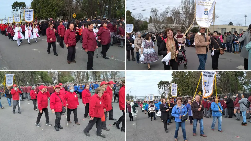 Adultos mayores destacaron en desfile en Santiago Bueras