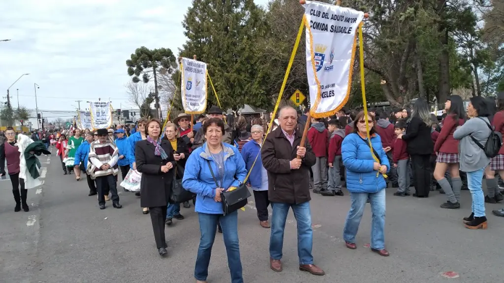 Desfile adultos mayores en sector Santiago Bueras 02 | Nicolás Maureira | La Tribuna