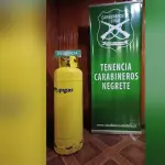 Cilindro de gas robado en Negrete, Carabineros