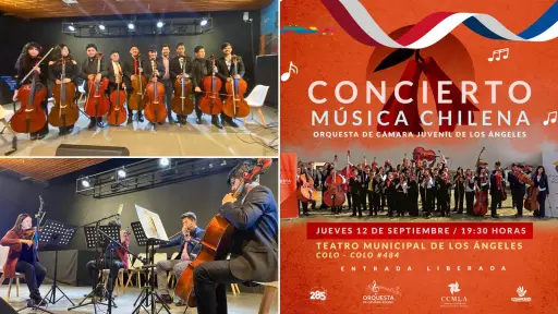 Orquesta de Cámara Juvenil de Los Ángeles presentará este jueves concierto de música chilena