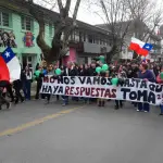 Marcha estudiantes Liceo Bicentenario, La Tribuna