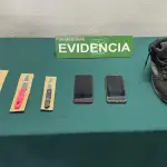 Carabineros logró recuperar los celulares y zapatillas e incautar tres armas cortopunzantes., Cedida