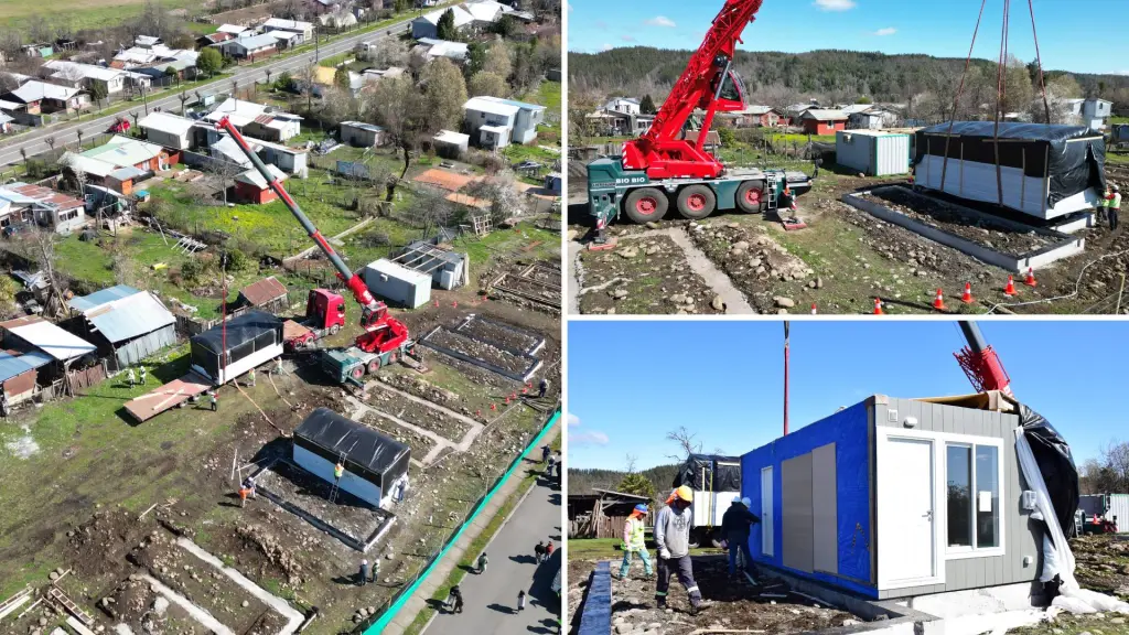 En Rucalhue se entregaron las primeras casas industrializadas en madera