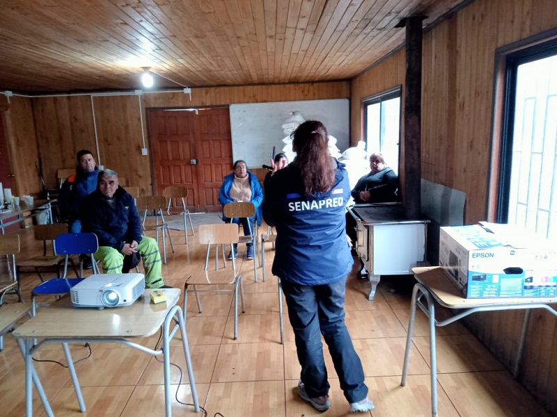 Simulacro de evacuación en Alto Biobío / Cedidas