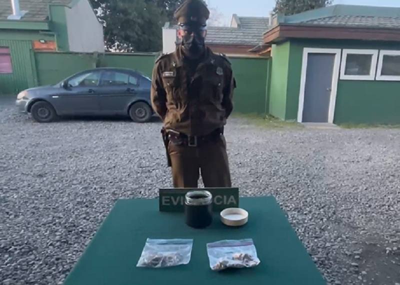 Droga decomisada en Nacimiento / Carabineros