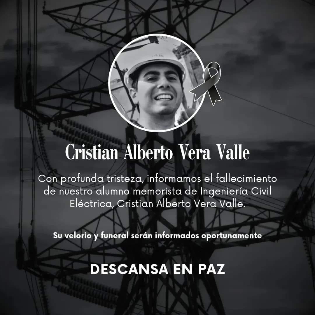 Condolencias por muerte de Cristián Vera Valle / Redes sociales