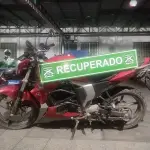 Moto robada recuperada, Carabineros