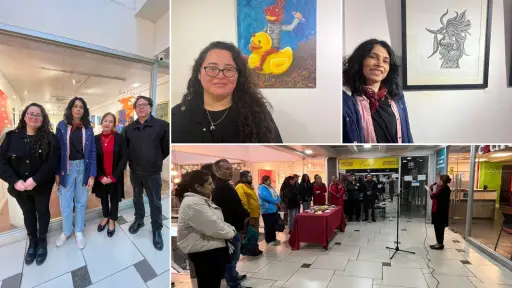 Artistas angelinas presentaron sus obras en la Galería de los 8 de Concepción