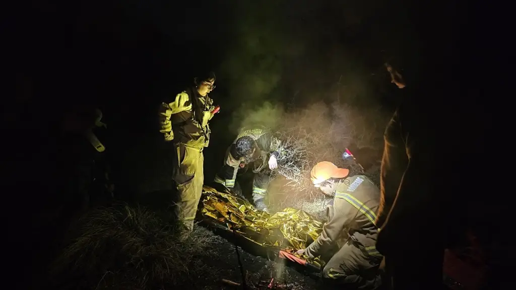 Rescate desde laguna Aguas Blancas, Bomberos