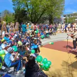 La iniciativa se realizó en la plaza de armas de Los Ángeles., La Tribuna