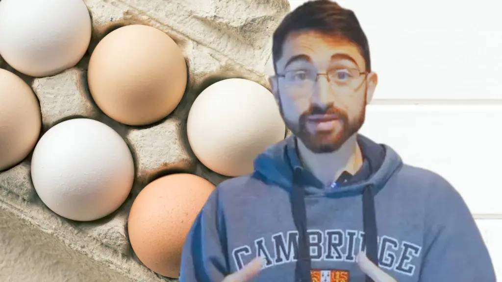 El estudiante de medicina demostró cómo cambió su cuerpo tras comer 60 docenas de huevos en un solo mes. , Redes sociales