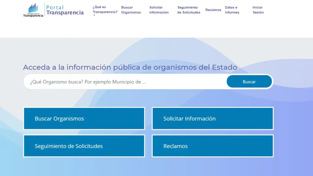 Desde que se inauguró el portal de transparencia, en 2013, éste ha recibido cerca de 40 millones de visitas., Captura de pantalla
