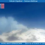 Advierten actividad visible del volcán Copahue tras emisión de gases y cenizas desde cráter El Agrio, Cedida