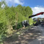 Volcamiento de bus en Laja, Redes sociales 