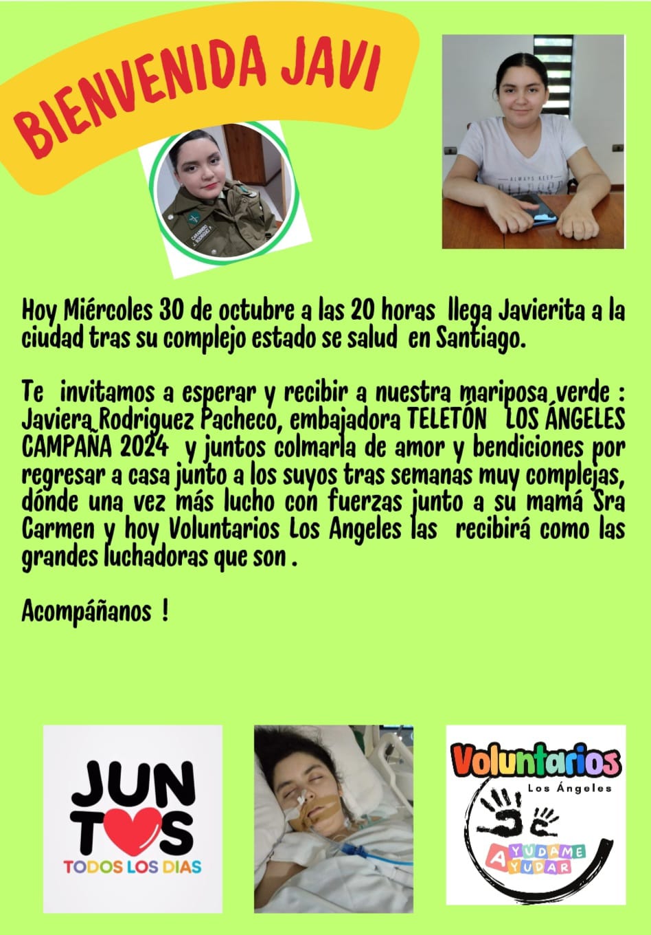 embaradora teletón / voluntarios teleton angelinos