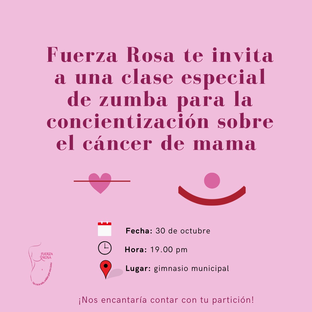 actividad concientización cáncer de mama / Fuerza Rosa