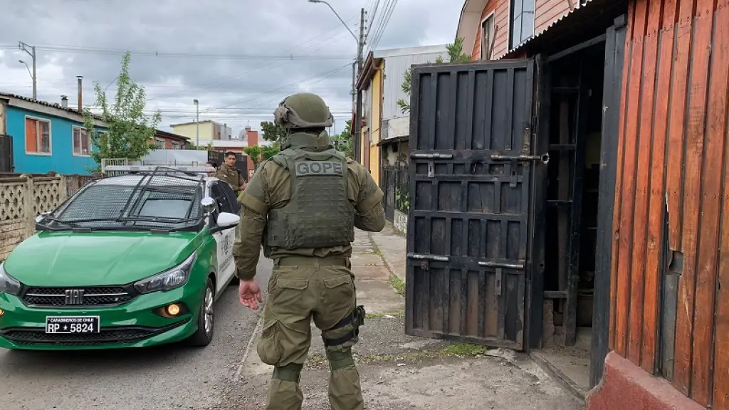 Allanamiento antidrogas a Casas bunker en Los Ángeles, Cedidas