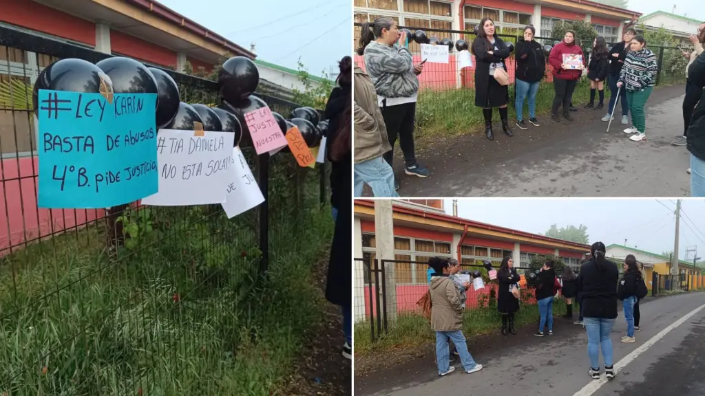 Grave incidente en escuela rural: Comunidad escolar se toma el recinto en apoyo a profesora afectada, Cedida